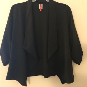 Womens Sz 3XL Black, Crepe Blazer by MOACollection